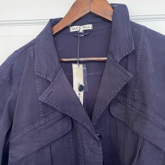 Alex Mill Expedition Jumpsuit in washed twill, deep navy - Picture 5 of 5